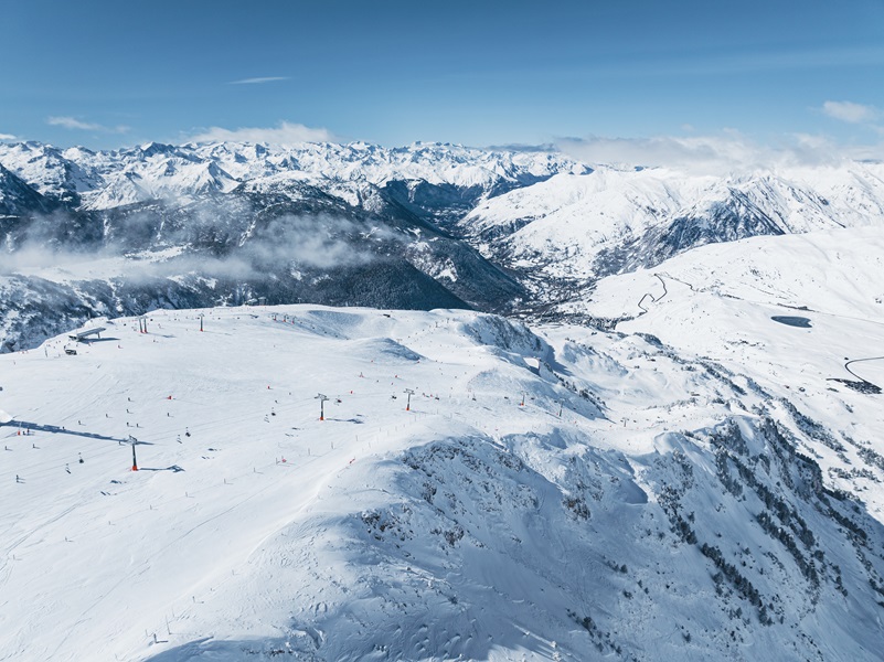 Las pistas de Baqueira Beret nevadas 