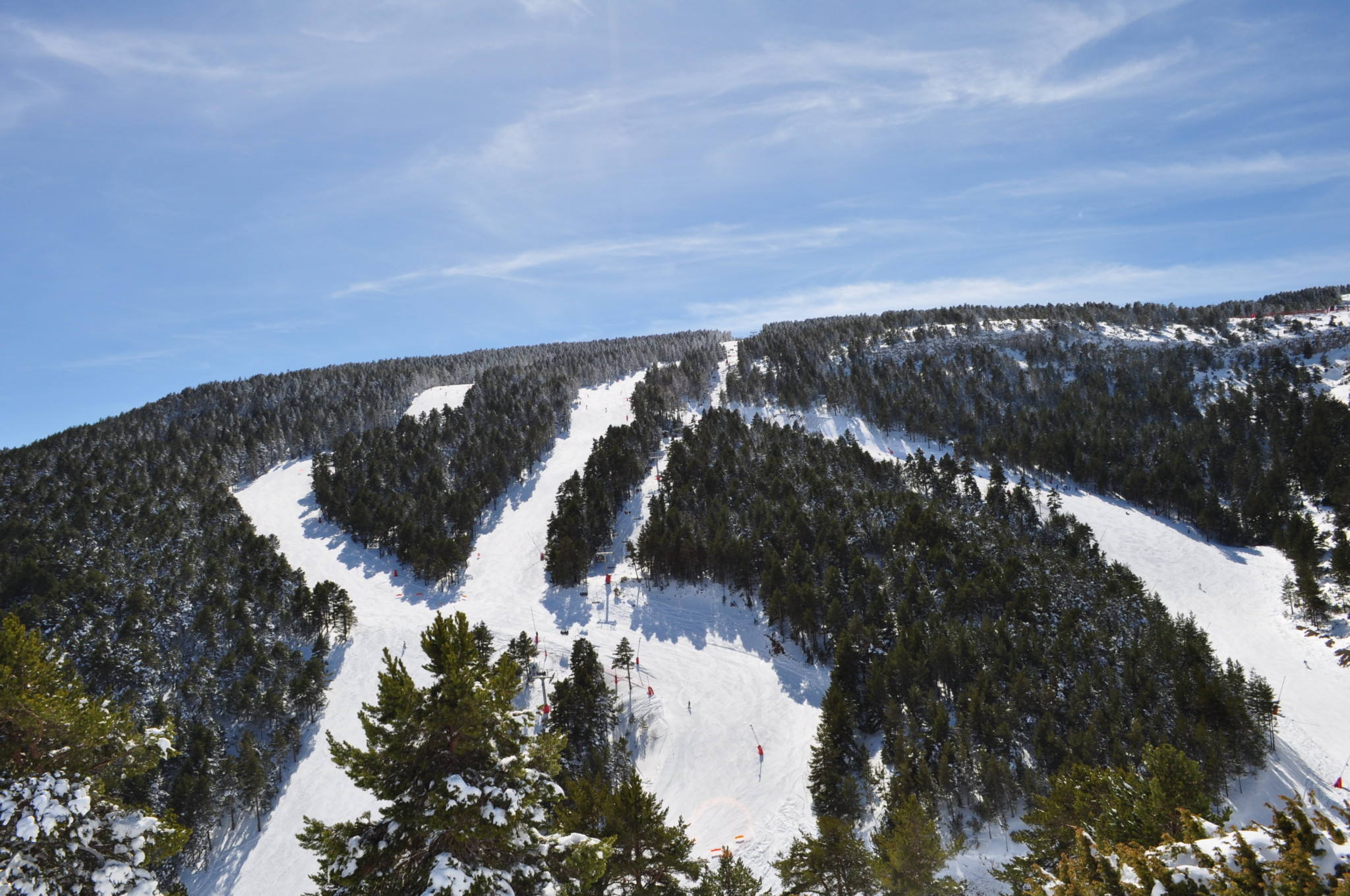 Las pistas nevadas en Valdelinares en Teruel 