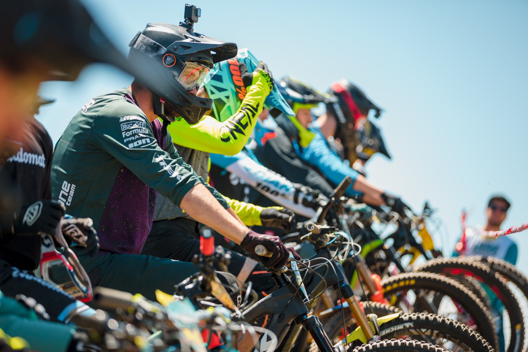 Una carrera de Mountain bike 