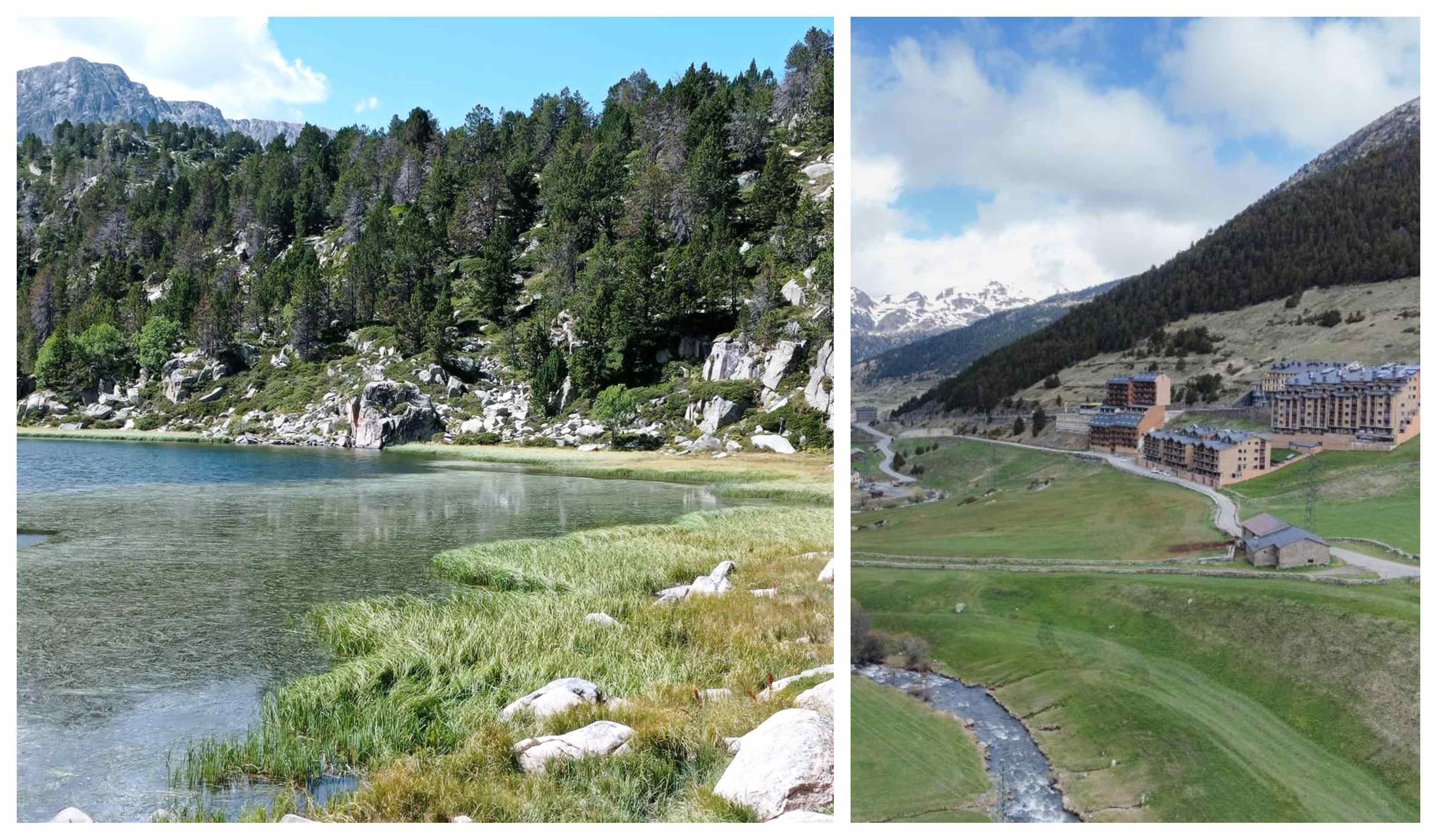 Paisaje y estampa del pueblo Borden d'Envalira en Andorra