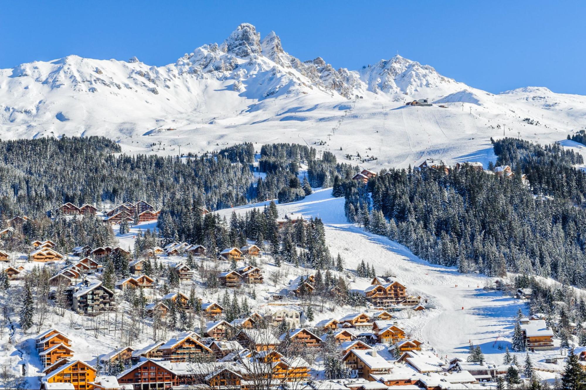 Las pistas nevadas de Les 3 Vallées